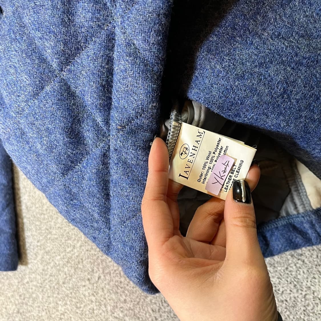 라벤햄 벨티드 더블 퀼팅자켓 상품이미지6