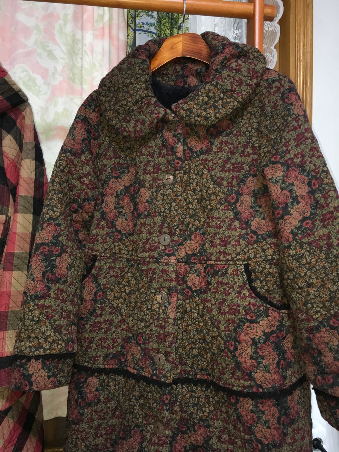 누빔 롱 빈티지 코트 아우터 (퀼팅) 상품이미지3