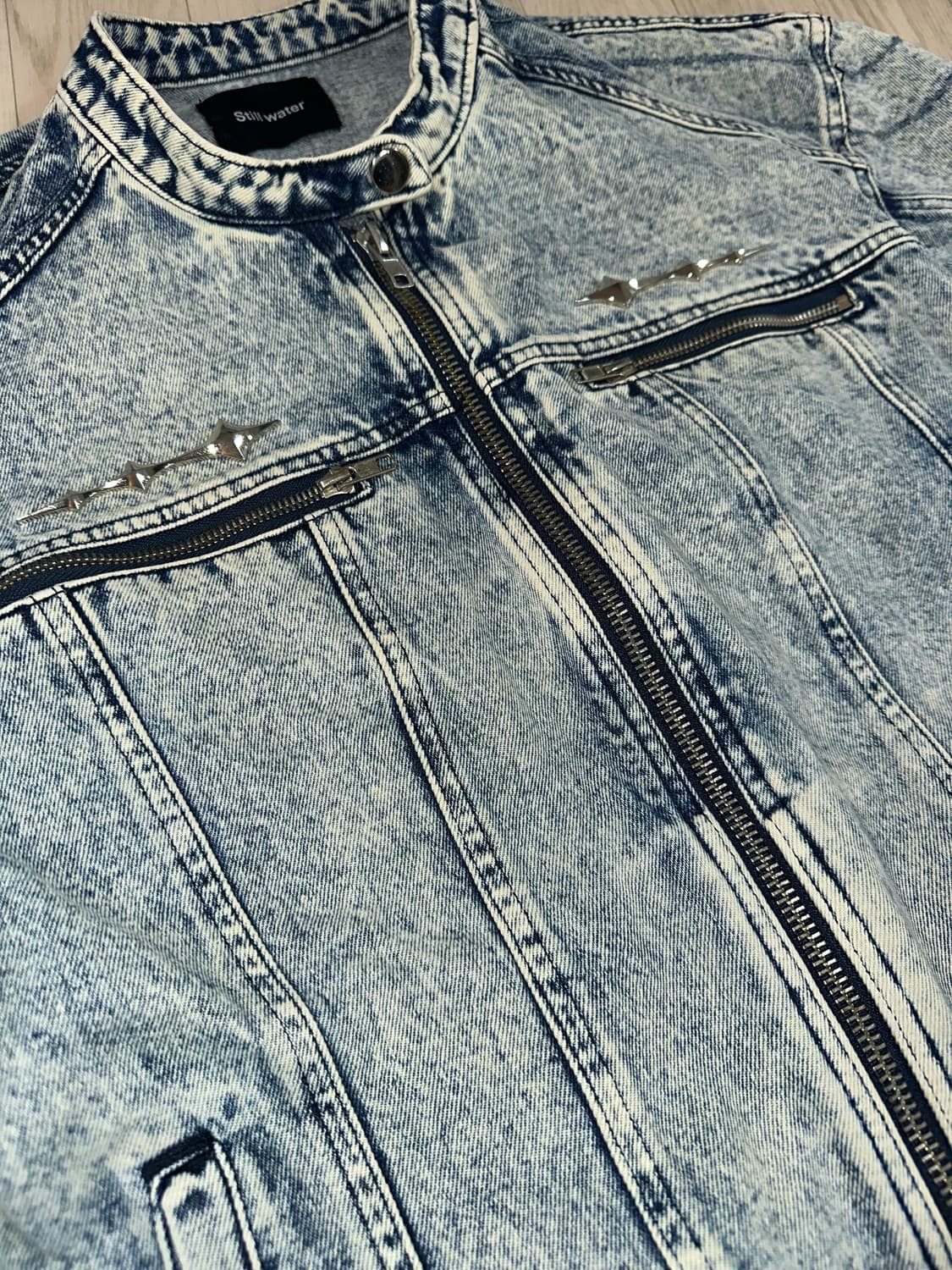 빈티지 워싱 데님 자켓 M 상품이미지1