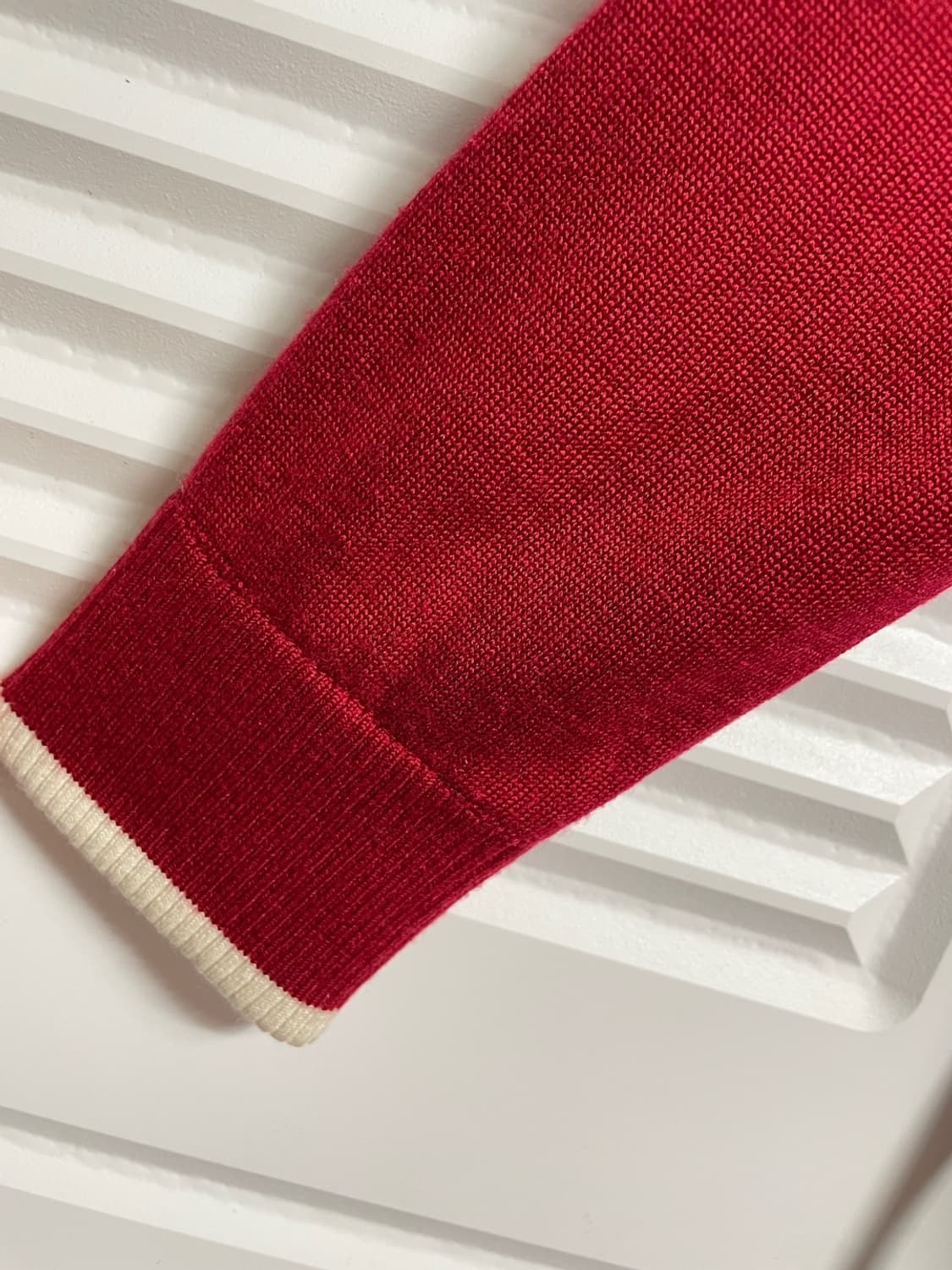 블랙앤화이트 방풍 니트 상품이미지6