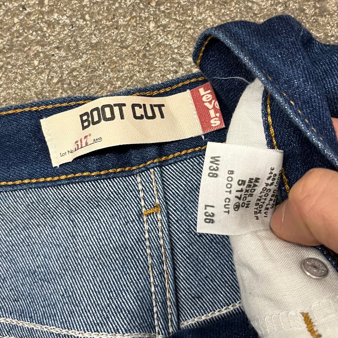 00s Levis517 데님 부츠컷 (37“) 상품이미지8