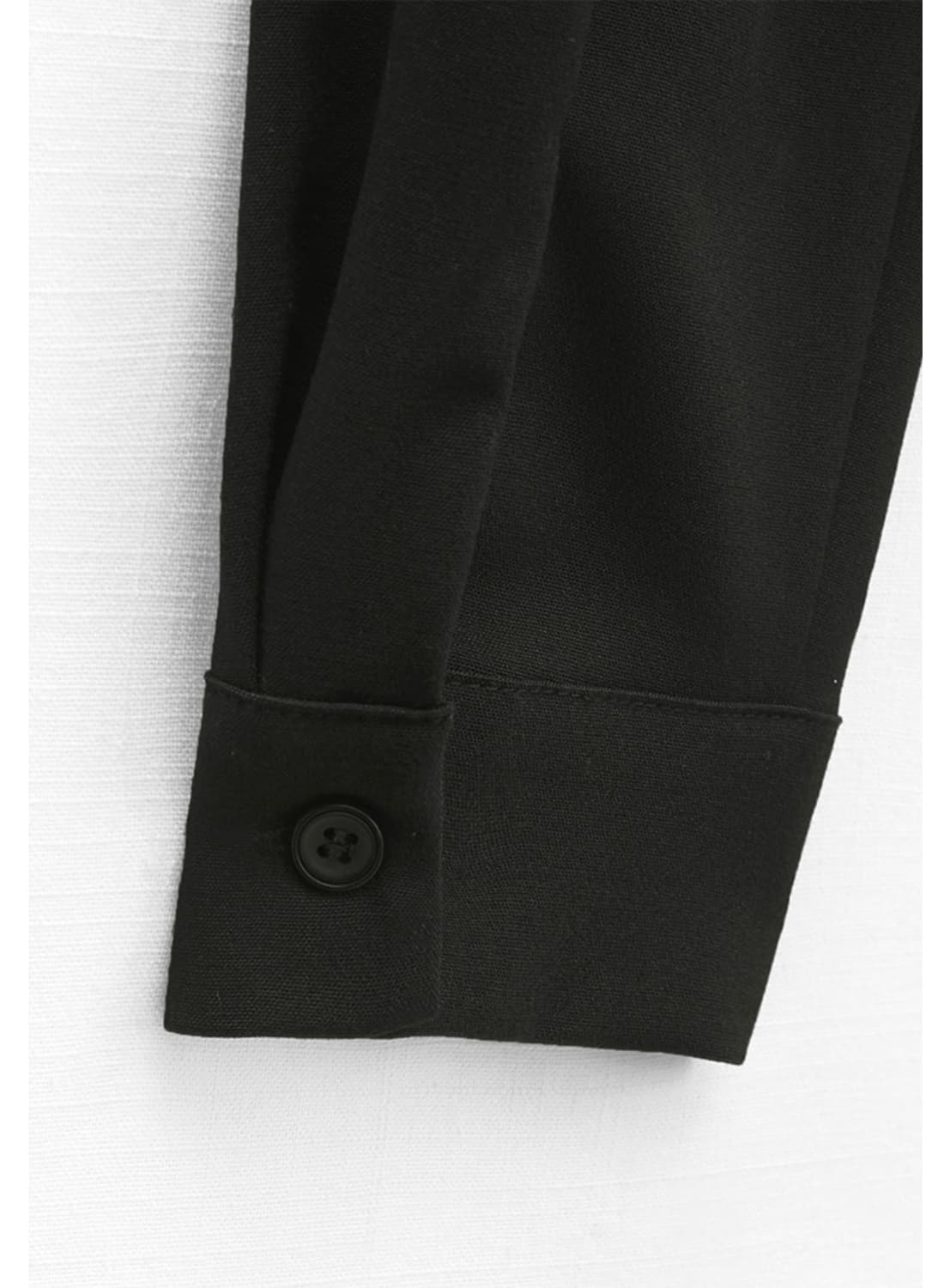 (새상품) 미쏘 스퀘어넥 집업블라우스 블랙 L사이즈 상품이미지4