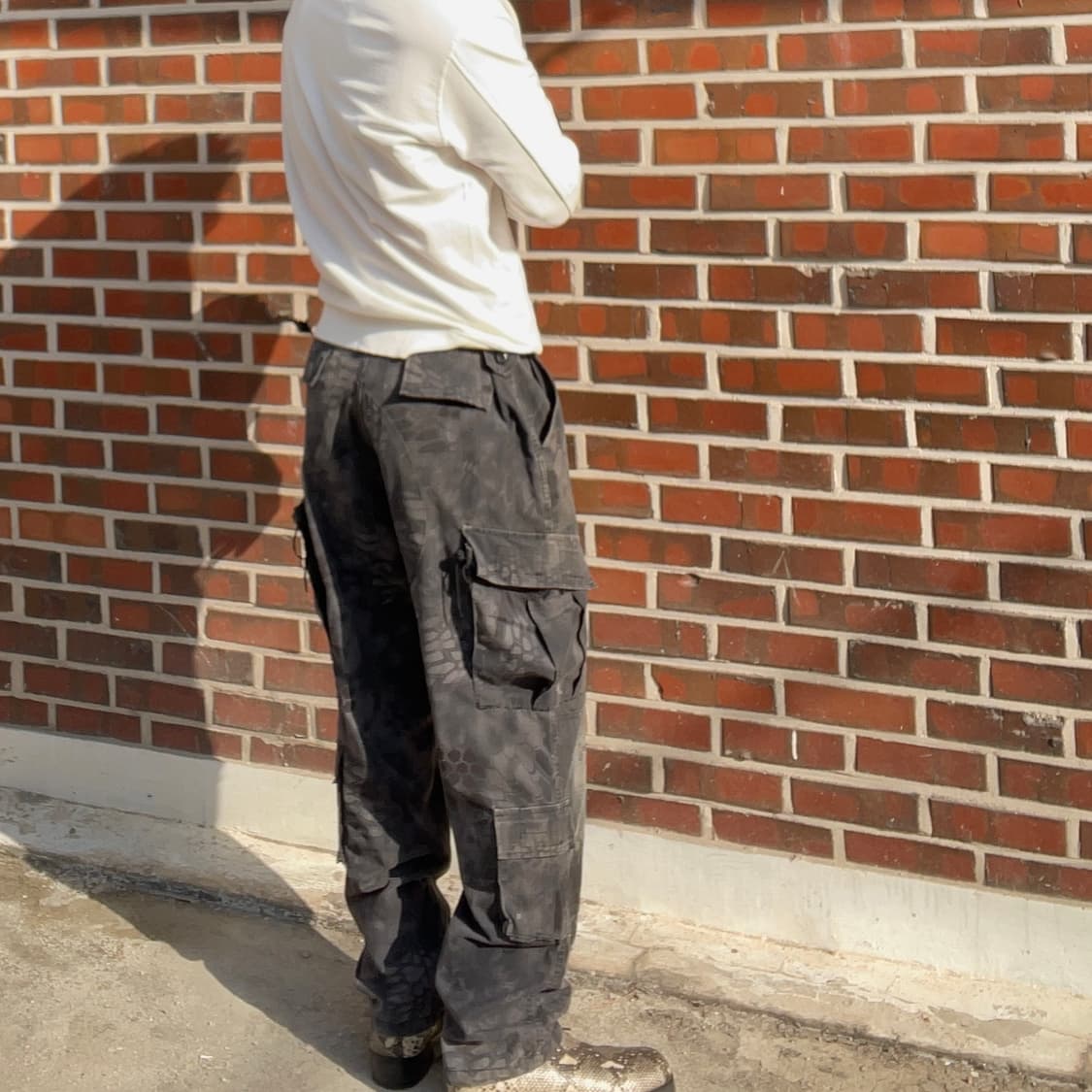 블랙 텍티컬 카모 카고팬츠 상품이미지2