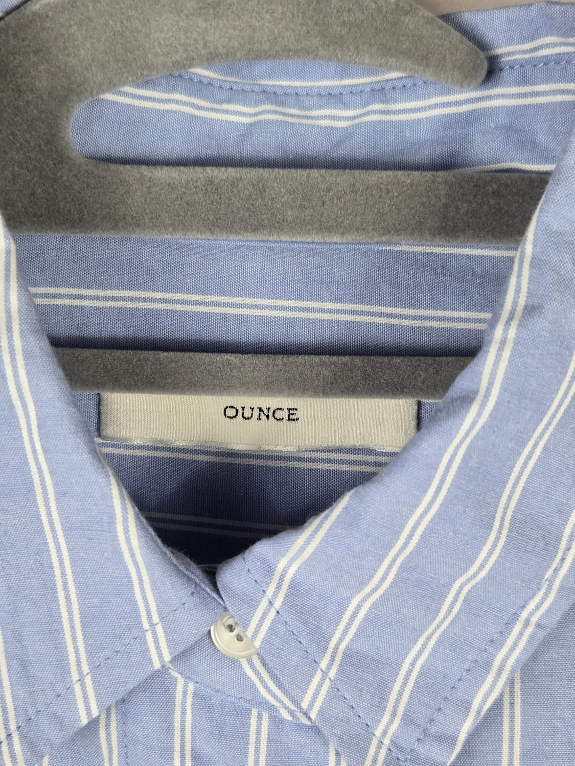 [무료배송]OUNCE 온스 F 여성 오버핏 박시 스트라이프 심플 셔츠 상품이미지9