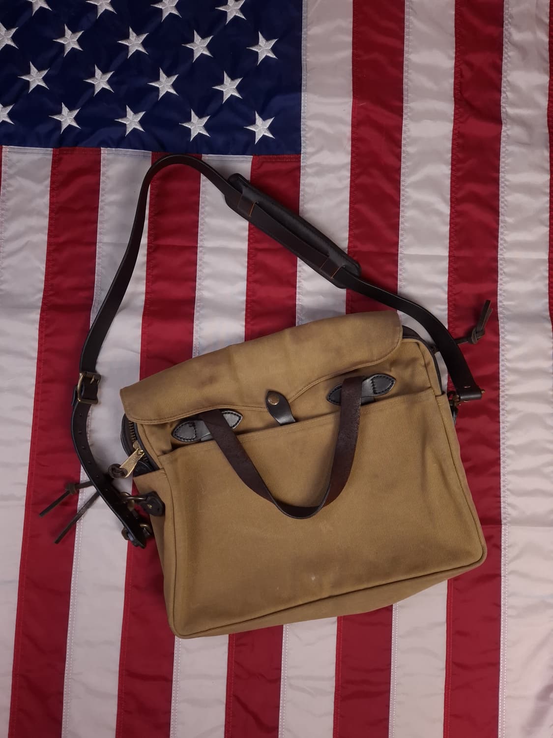 오리지날 FILSON 필슨 256 탄 브리프케이스 상품이미지1