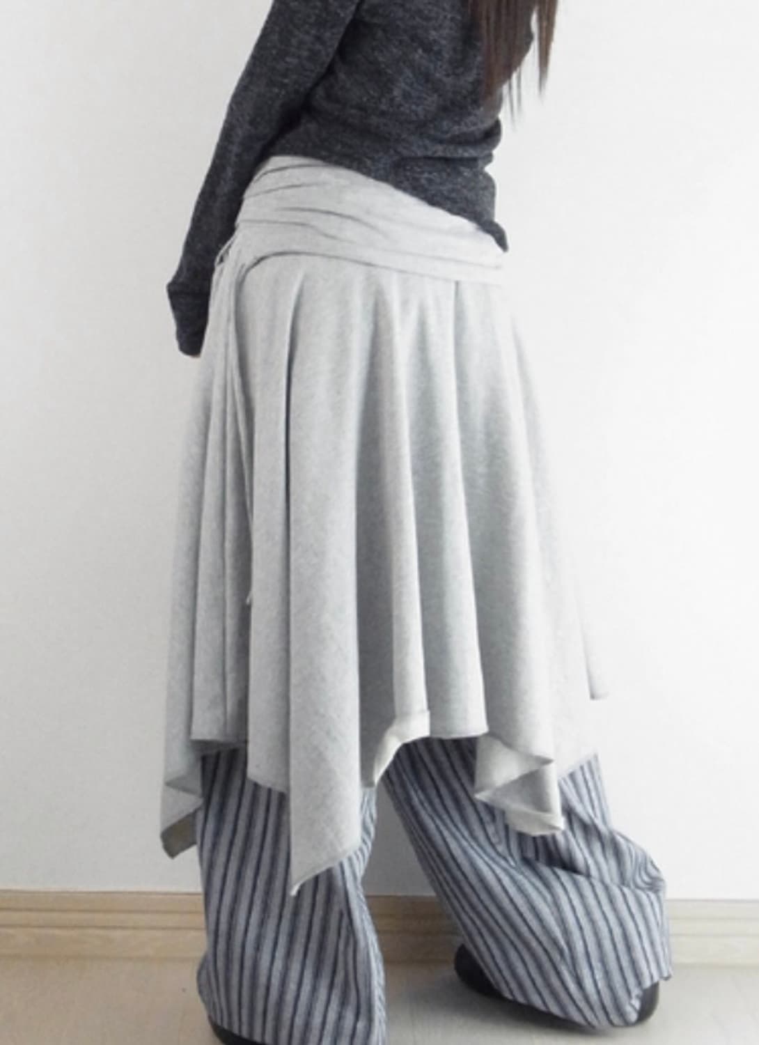 택포) 드레이프 플로우 스커트 상품이미지3