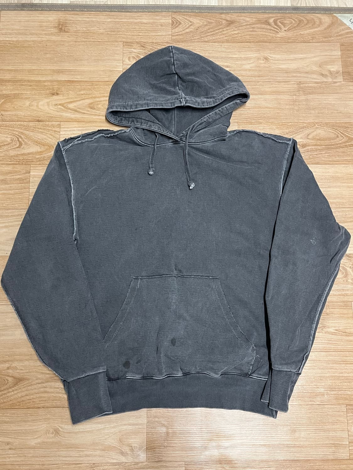 KYHO 척추 프린팅 헤비웨이트 오버후드티 M 상품이미지2