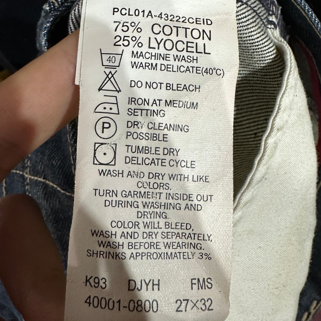 리바이스 엔지니어드 데님 팬츠 27 상품이미지5