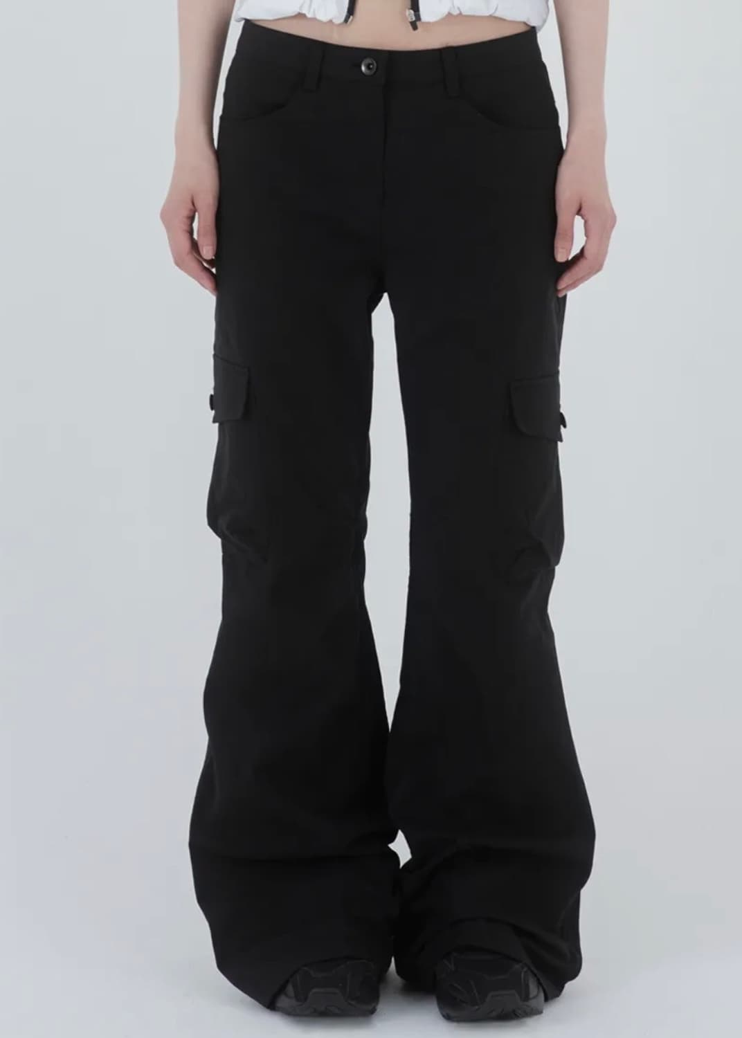 미세키서울 카고 부츠컷 팬츠 블랙 사이즈1 새상품 상품이미지4