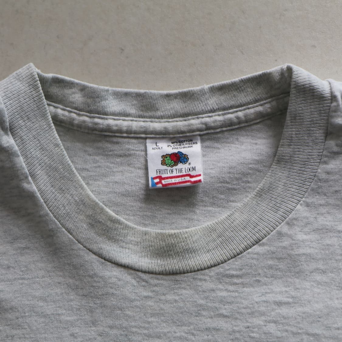 90s 프룻오브더룸 MADE IN USA 싱글스티치 티셔츠(L) 상품이미지3