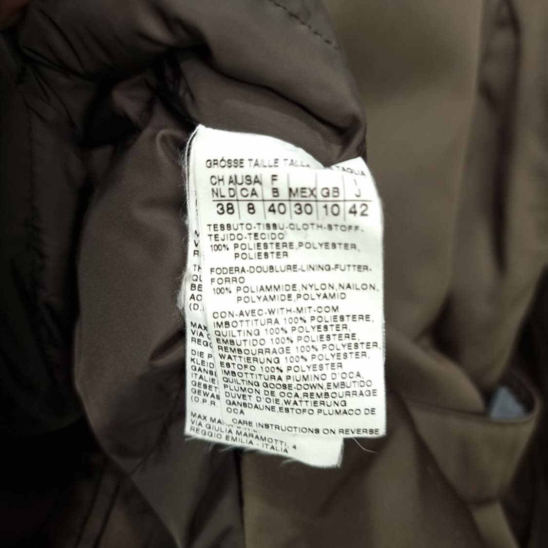 [막스마라] 벨티드 숏 트렌치 경량 패딩 자켓 P01289 상품이미지7