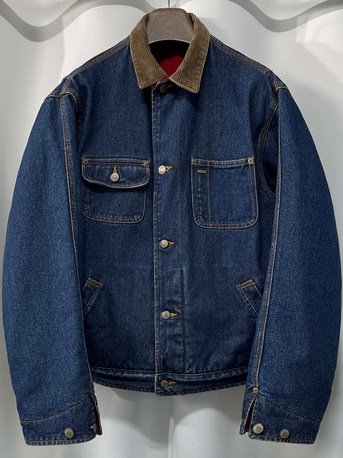 90's 폴로 랄프로렌 버팔로 리버서블 덩가리 데님 트러커 자켓 상품이미지2