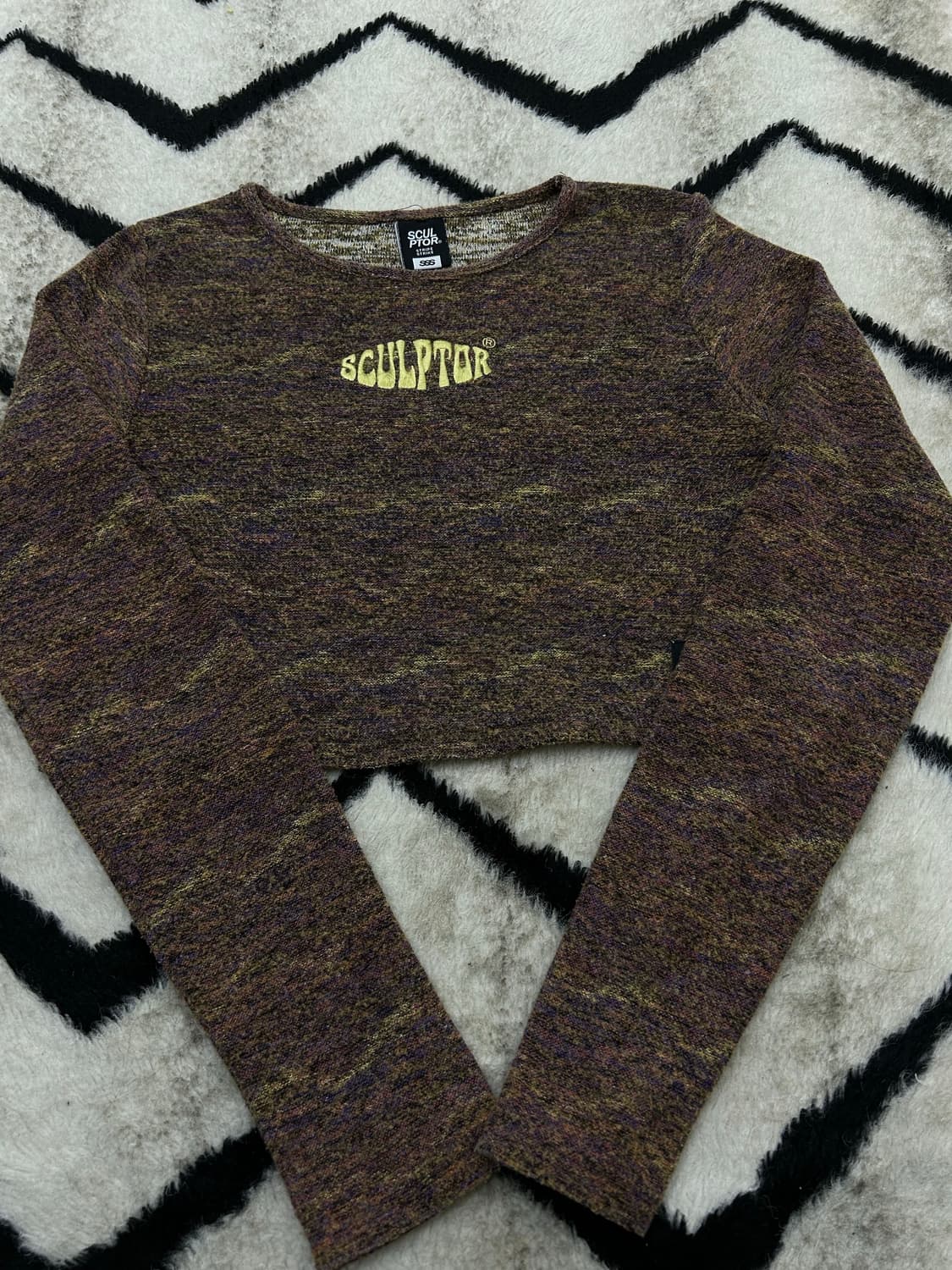 [Free]스컬프터 크롭 니트 긴팔 상품이미지2