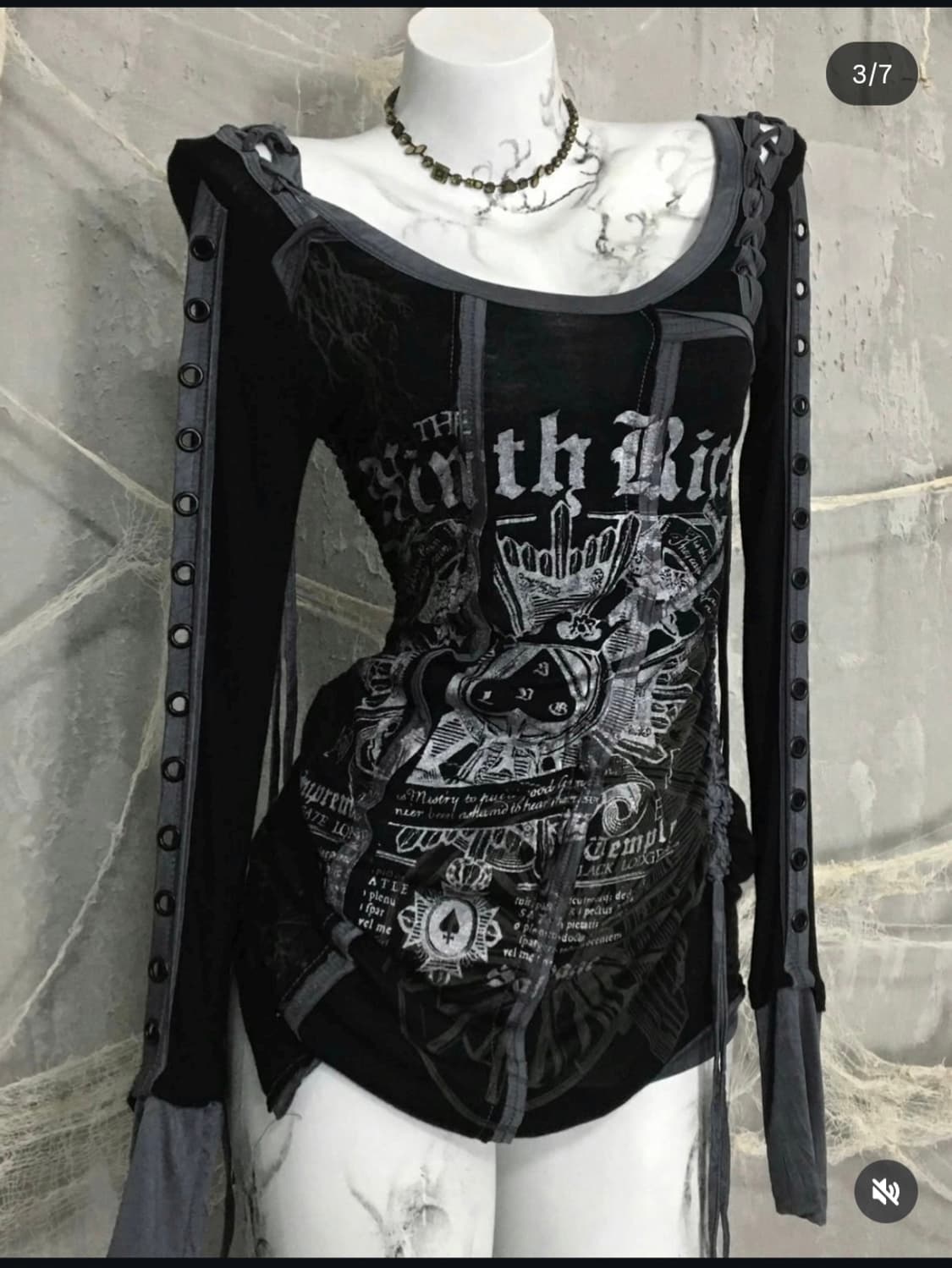 샐비지 00s 그런지펑크 탑 상품이미지2