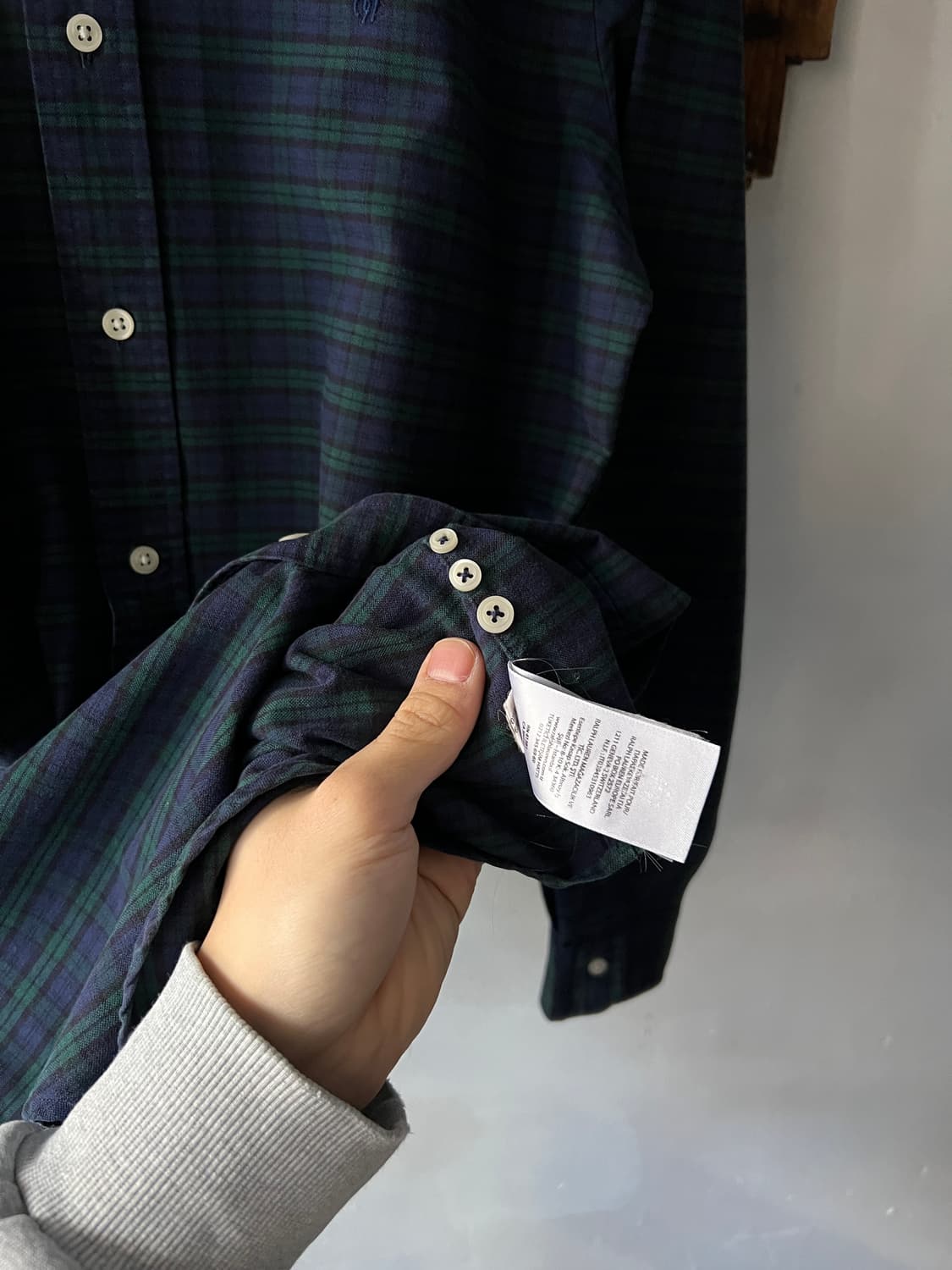 [S]폴로 랄프로렌 블랙와치 체크 옥스포드 셔츠 상품이미지6