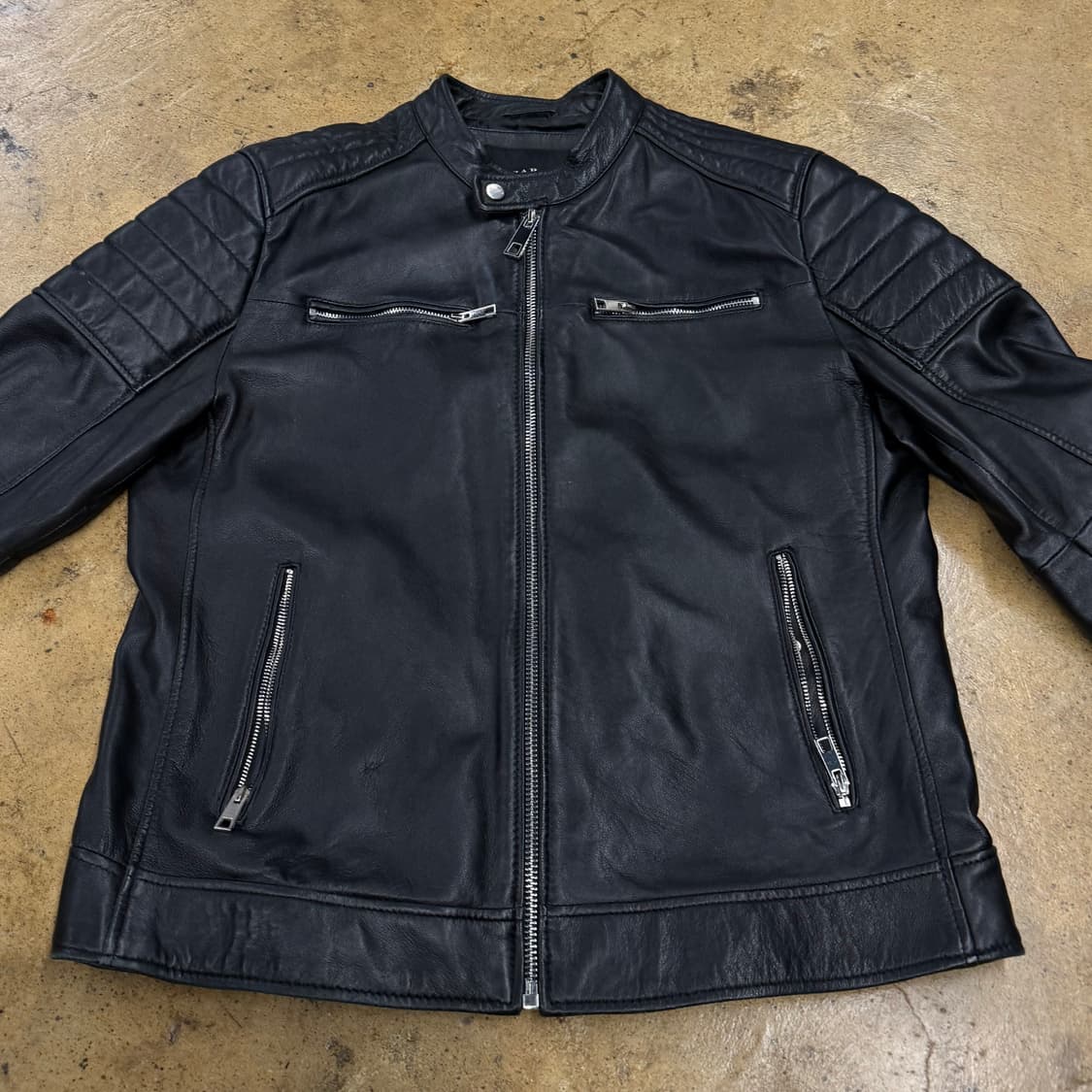 [정품/XL] 자라 블랙 레더 라이더 자켓 b16 상품이미지3