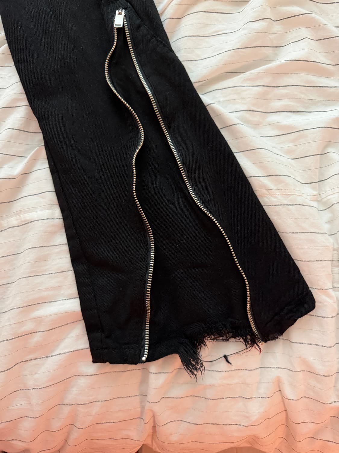 [S] 써저리 백 집 부츠컷 팬츠 BLACK 상품이미지6