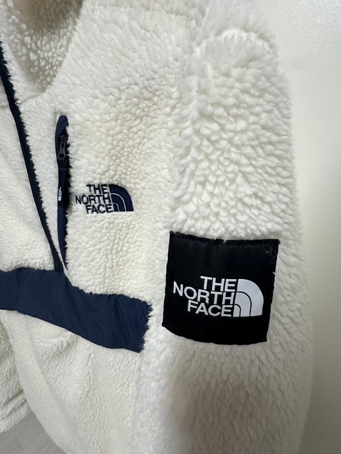 노스페이스 아노락 뽀글이 후드집업 화이트 S(90) 상품이미지3