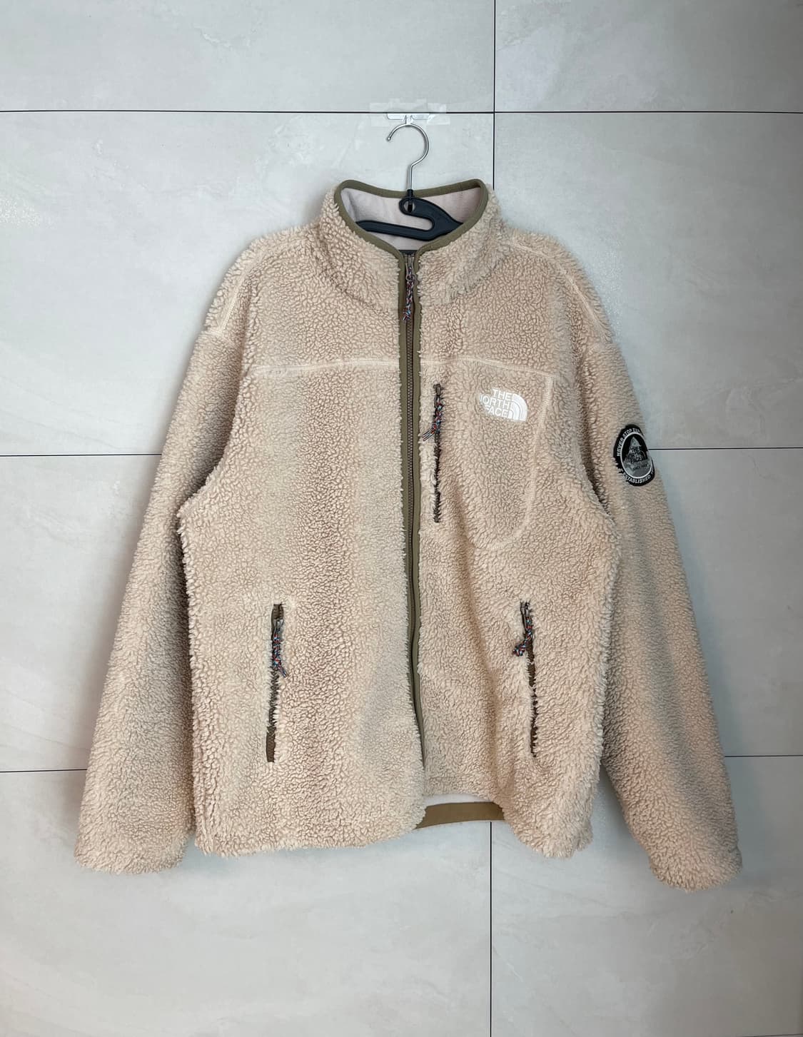 노스페이스 뽀글이 플리스 후리스 자켓 베이지 (105) 상품이미지1