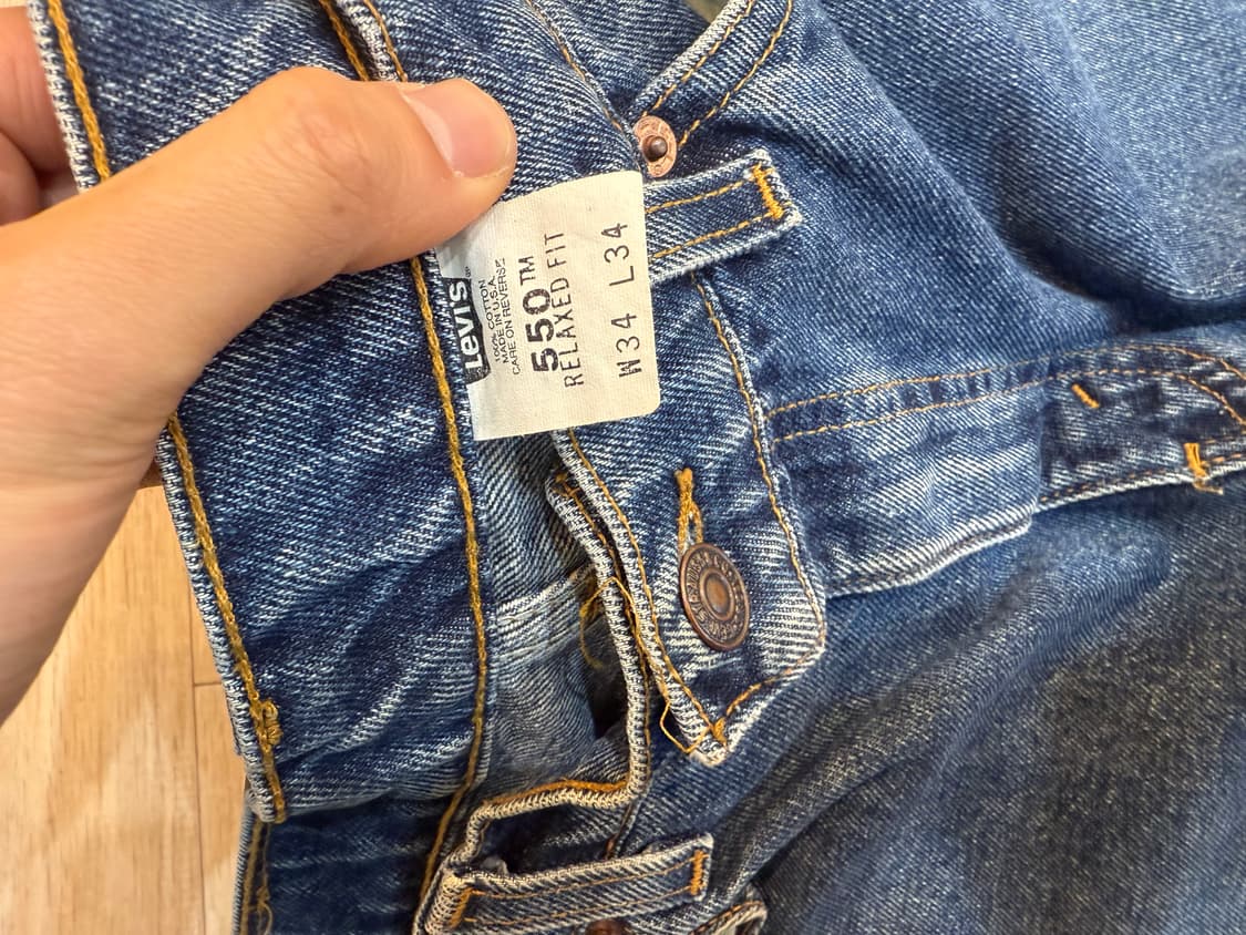 90‘s 리바이스 550 Made in usa 오렌지탭 급처 상품이미지3