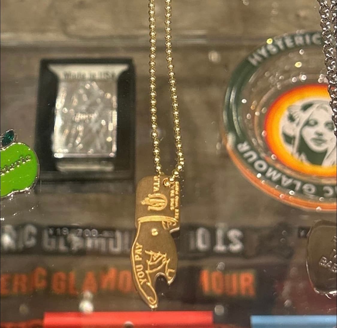 [2컬러/미개봉새상품] 히스테릭글래머 youpay 목걸이 상품이미지1