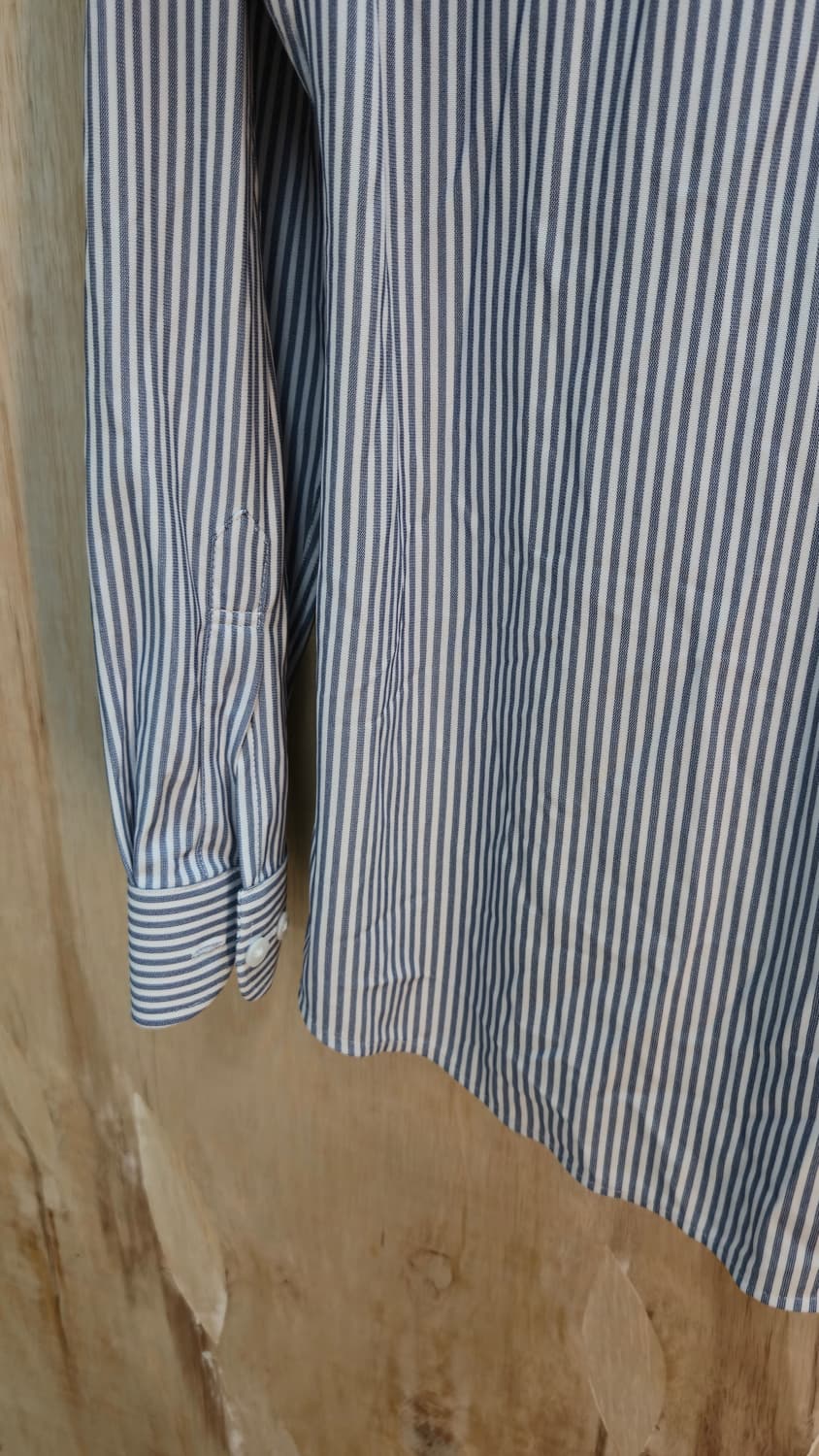 Ziozia 셔츠 블루 스트라이프 slim fit 100 상품이미지5