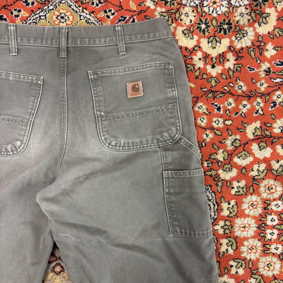 [33] 칼하트 싱글니 모스그린 워크팬츠 상품이미지3