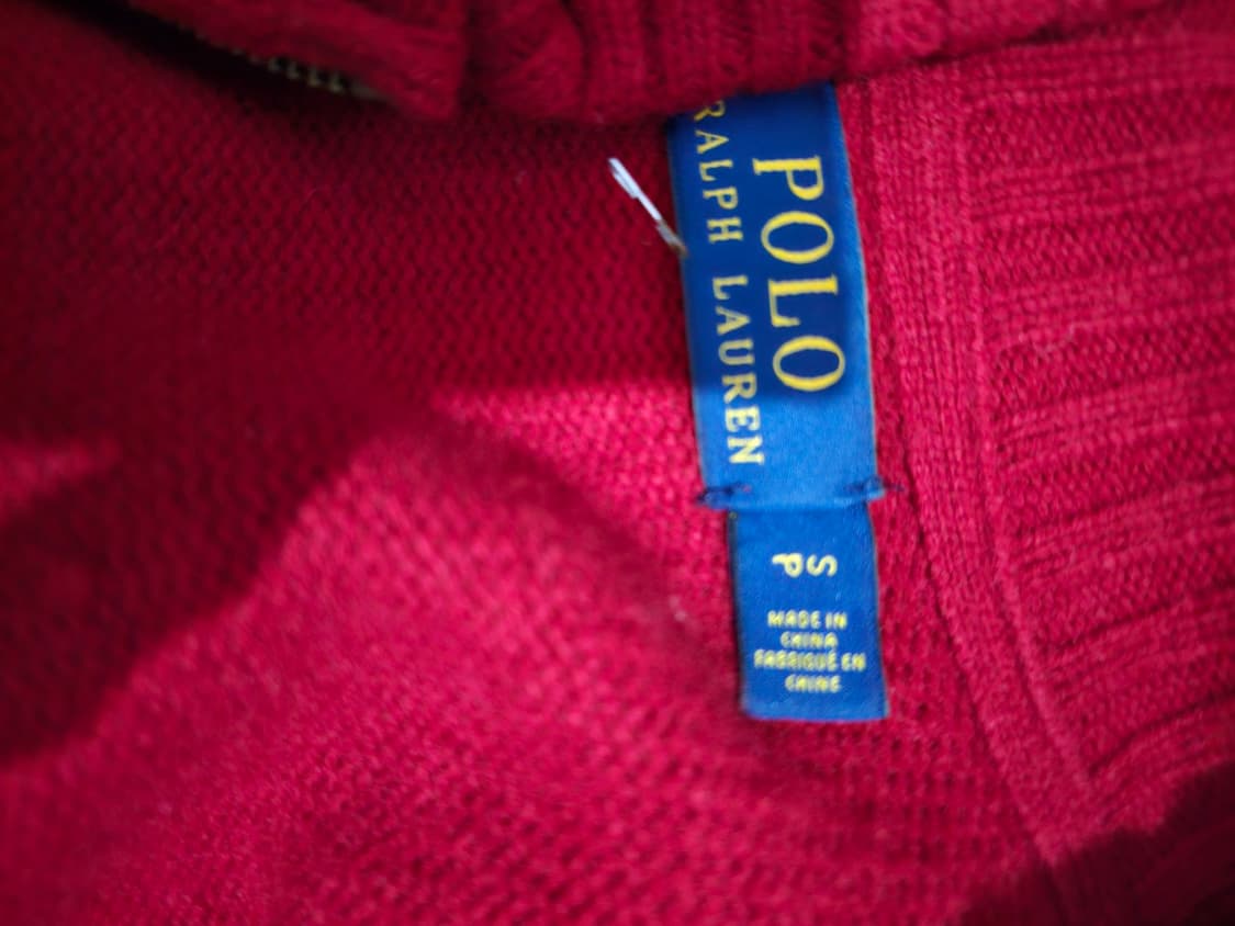 폴로 POLO 레드 빅포니 니트집업 90/S 상품이미지5