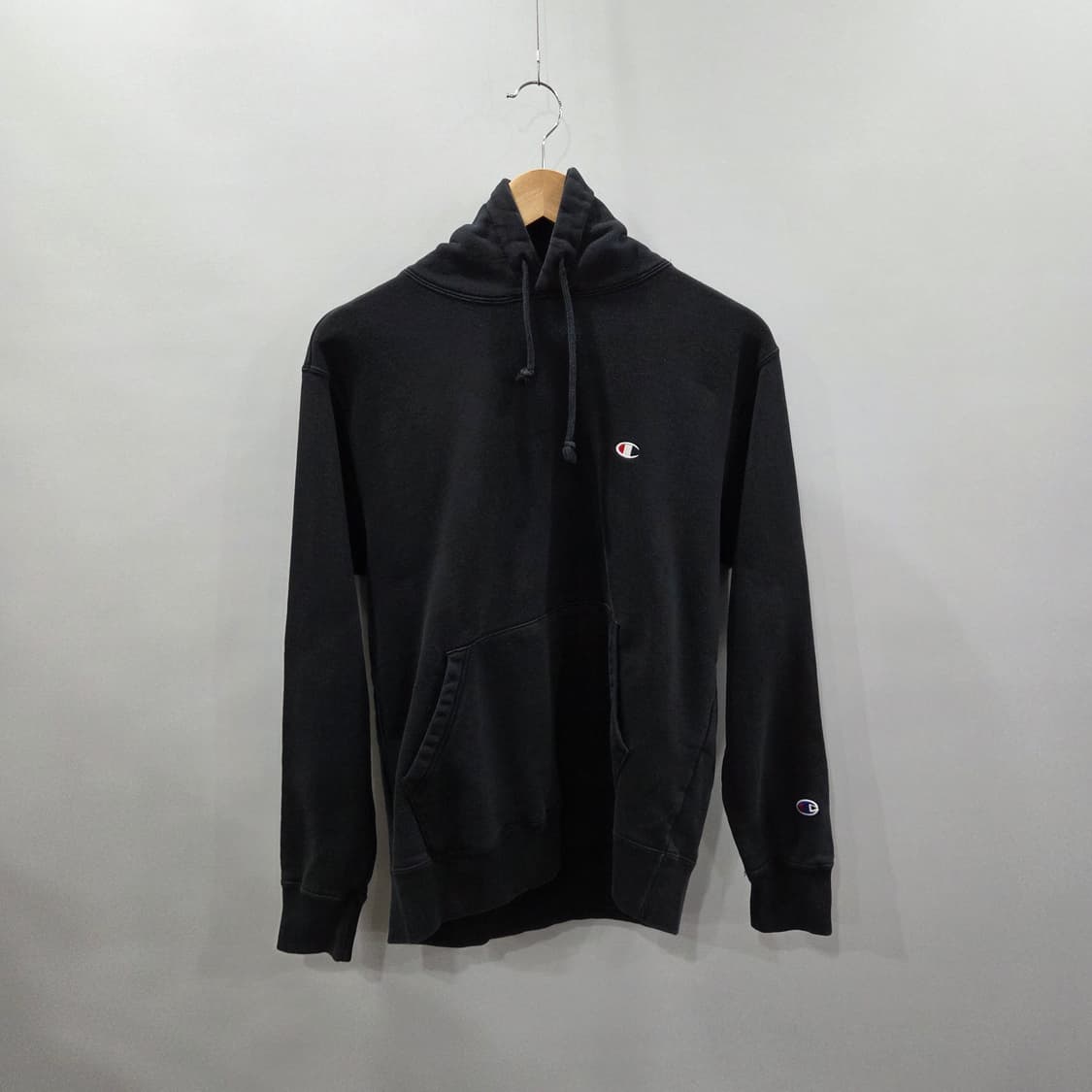 챔피온 스몰로고 자수 후드티 블랙 XL  상품이미지1