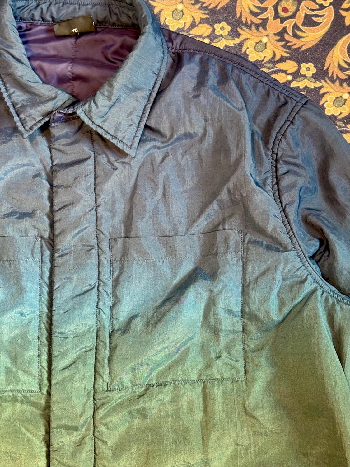 엠포리오 아르마니 나일론 패디드 셔츠 자켓 상품이미지2