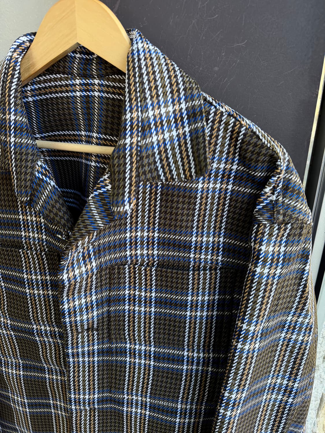 100/ 시스템옴므 21-22FW 플란넬 체크 자켓 상품이미지5