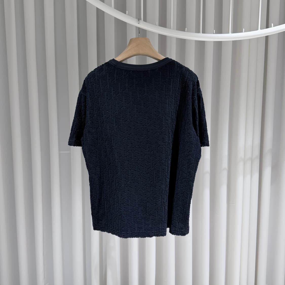 (A+/L) / 디올 오블리크 테리코튼 반팔 네이비 상품이미지5