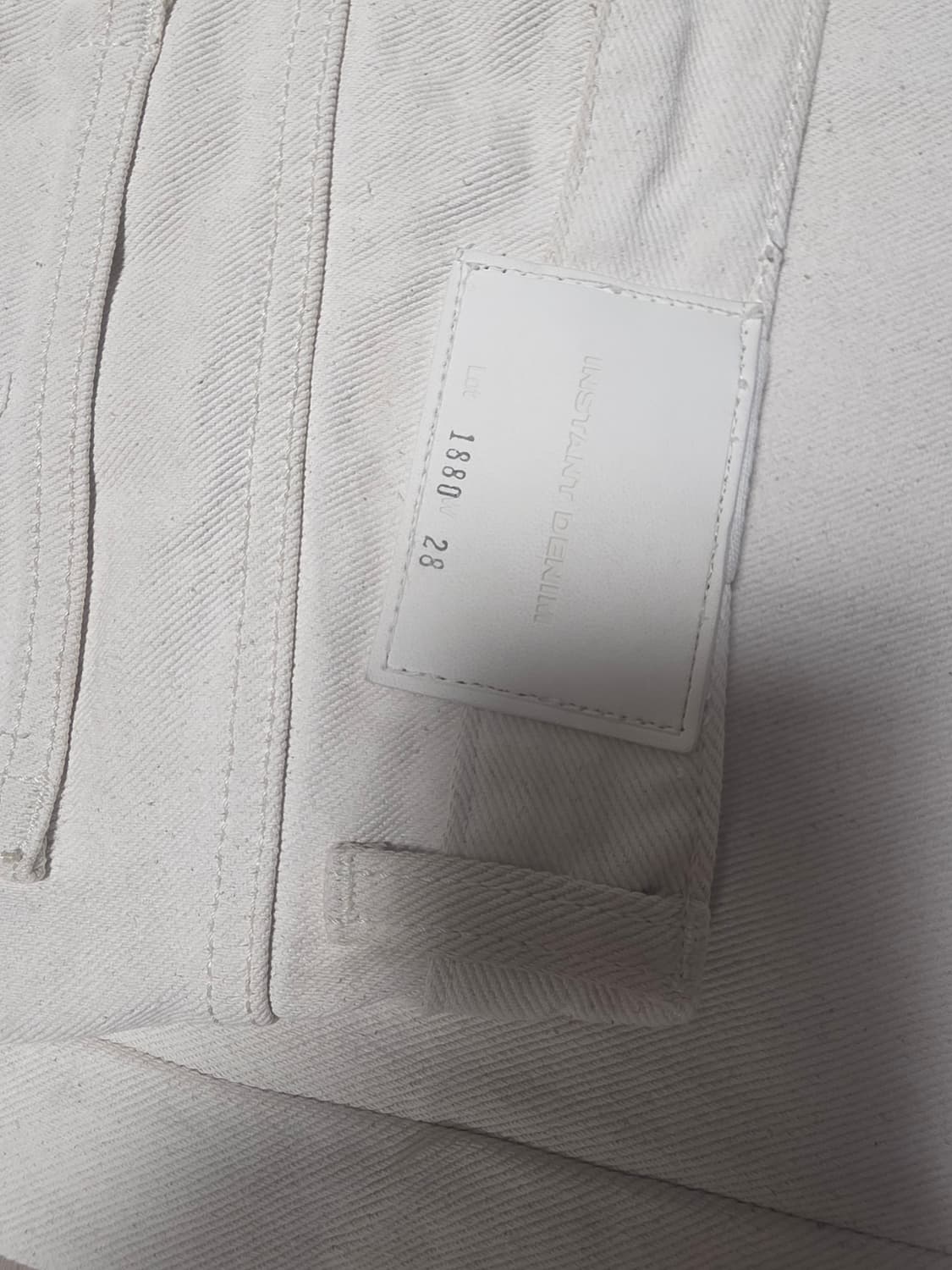 브랜디드 1880 크림진 와이드 스트레이트 28 상품이미지3