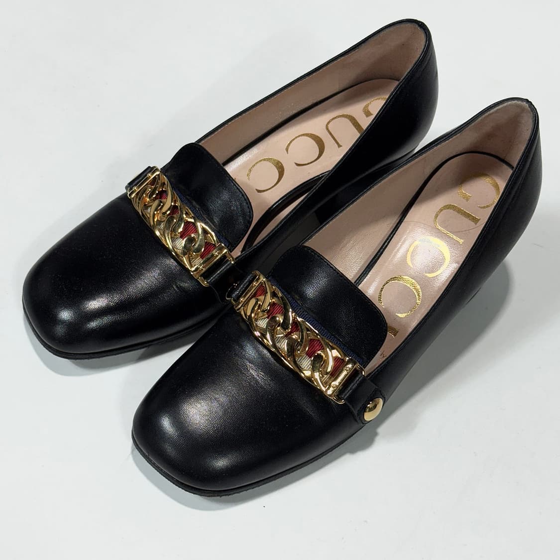 구찌 실비 레더 로퍼 힐 상품이미지5