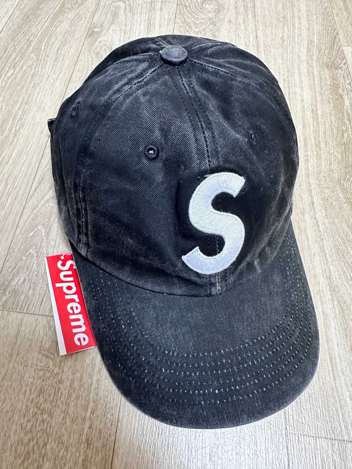 슈프림 S로고 볼캡 블랙 KREAM택포함 상품이미지7