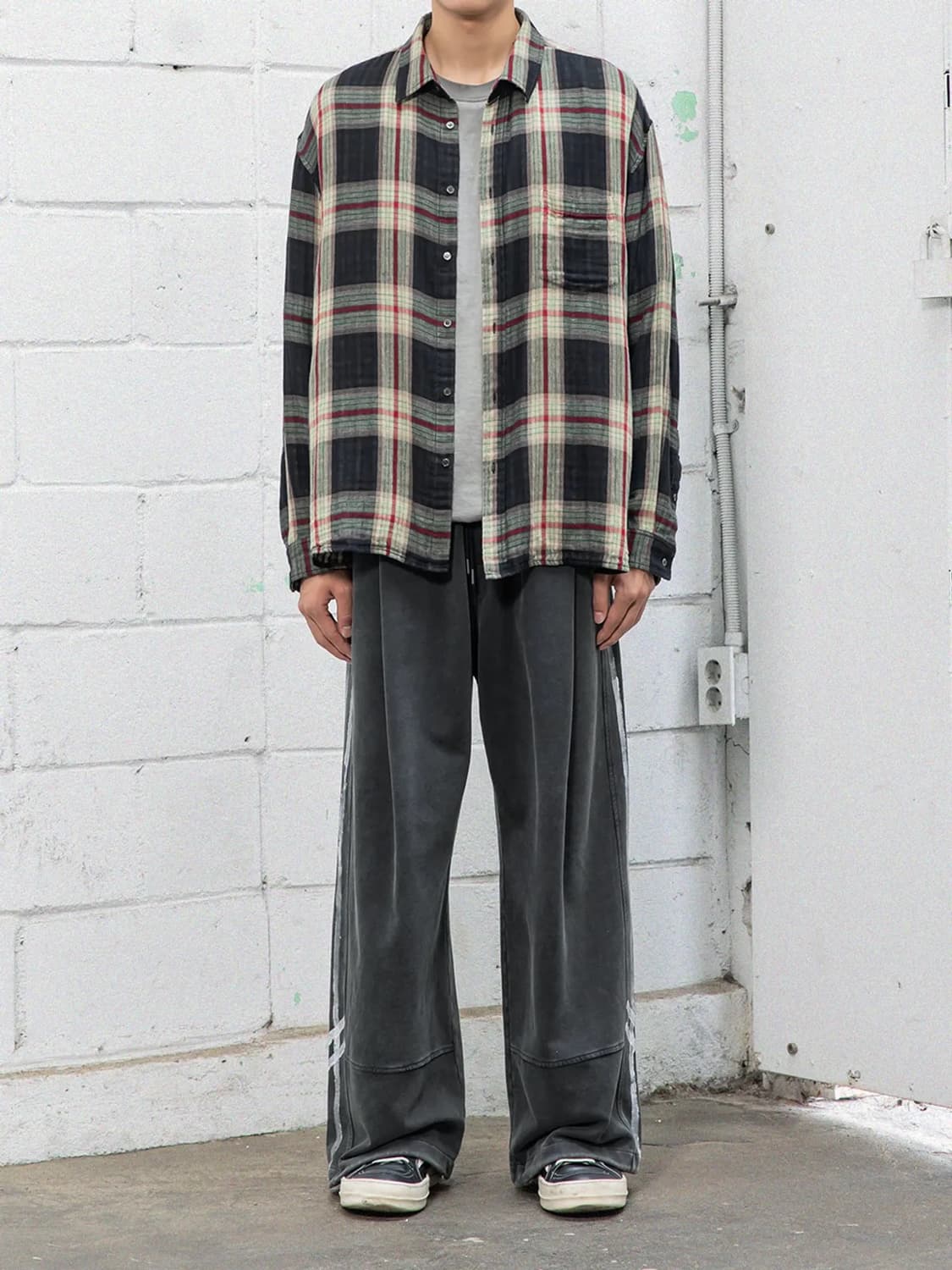 비긴202 더블페이스 체크셔츠 3사이즈 상품이미지1