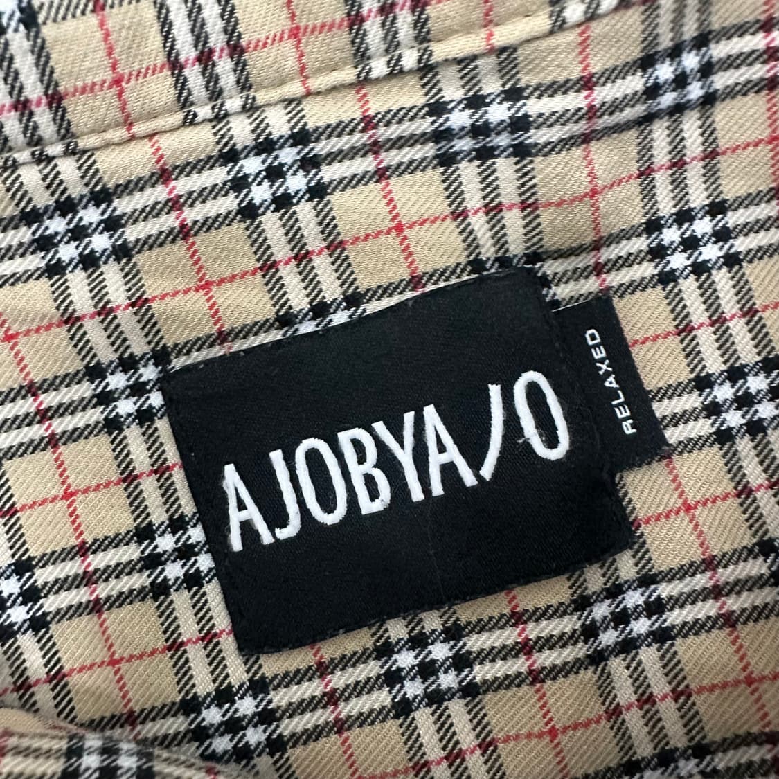 아조바이아조 노바체크 오버핏 긴팔 셔츠 F 상품이미지3