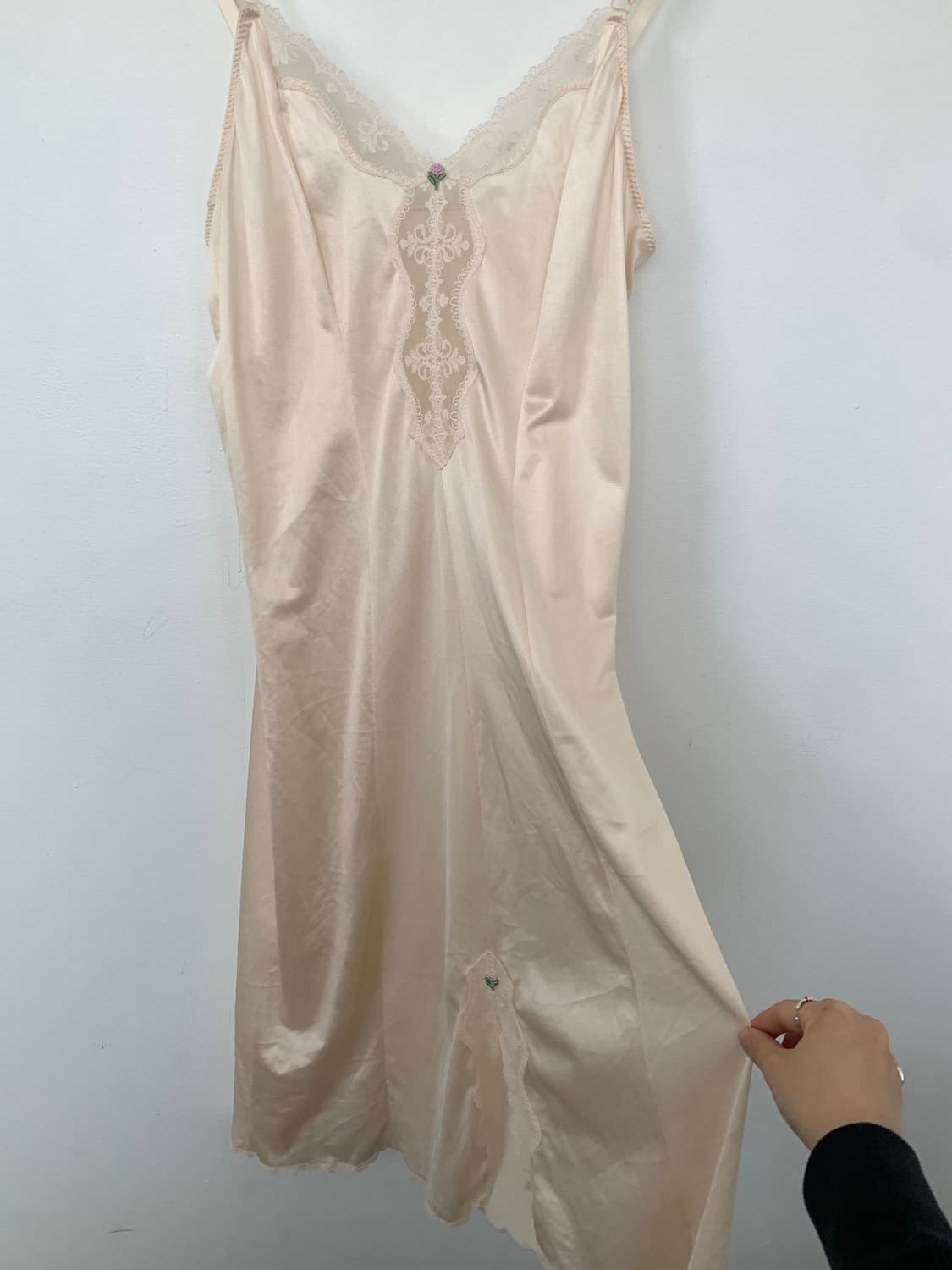 skintone slipdress(flower detail) 상품이미지6