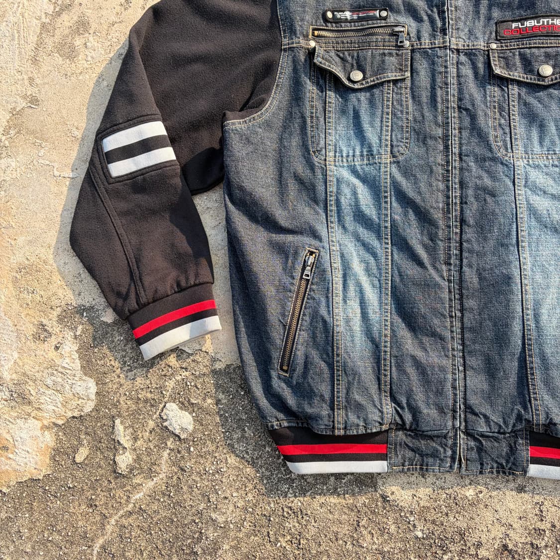 00s FUBU 후부 빈티지 올드스쿨 데님자켓 XL 상품이미지3