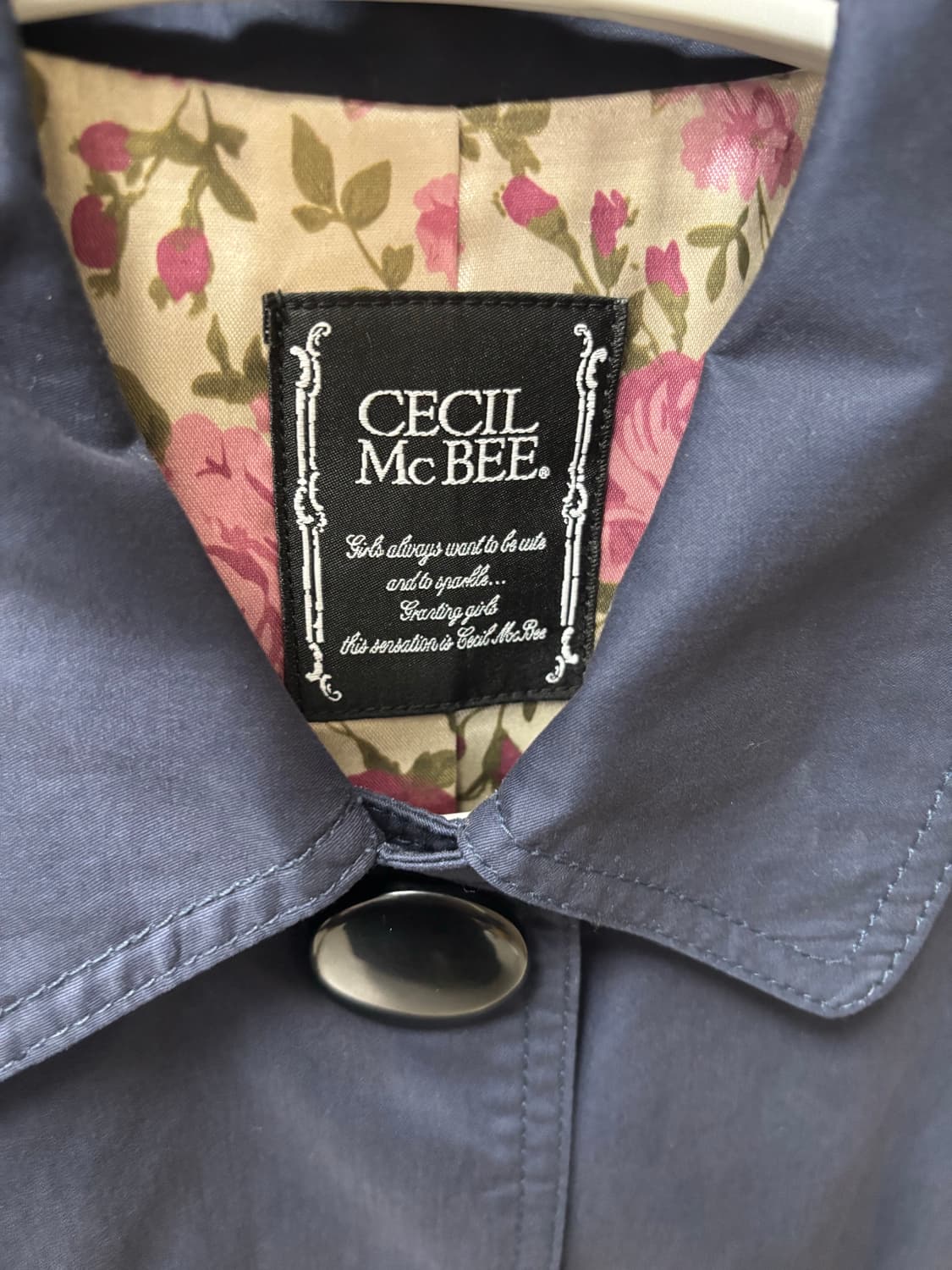 Cecil McBee 세실맥비 네이비 미디 코트 M 자켓 갸루 일브 상품이미지3