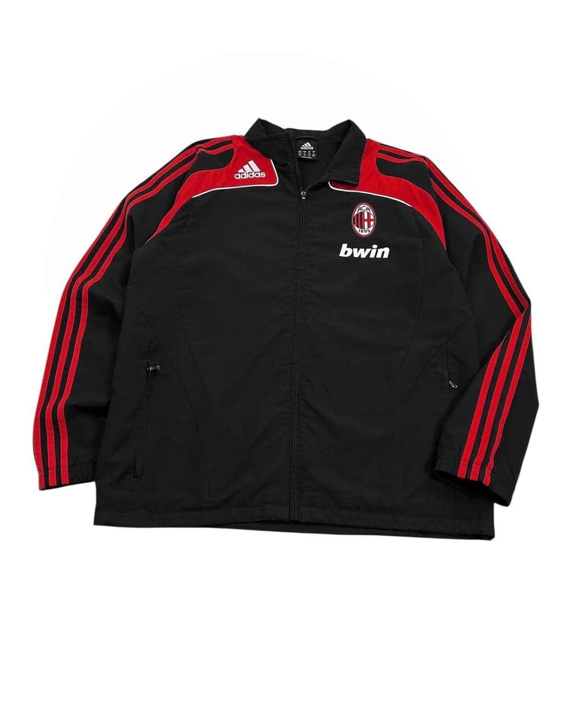 (L) 해외판 아디다스 08-09 AC밀란 삼선 시그니처 바람막이 상품이미지1