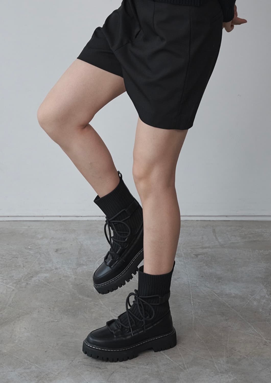 [새상품] 솔트앤초콜릿 니트 삭스 부츠 아이브 이서, 이세영 착용 상품이미지3