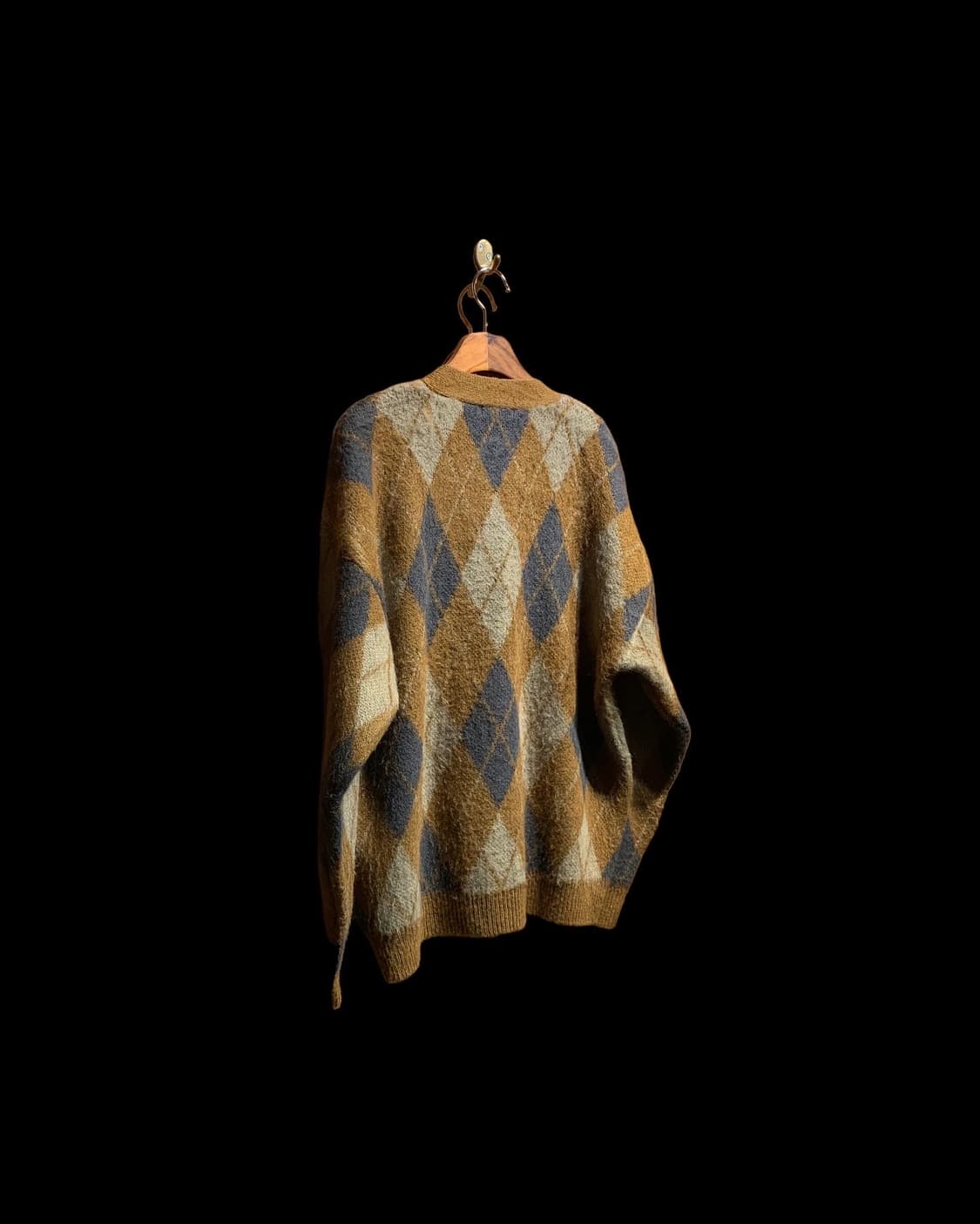 빔즈 아가일 패턴 가디건 상품이미지8