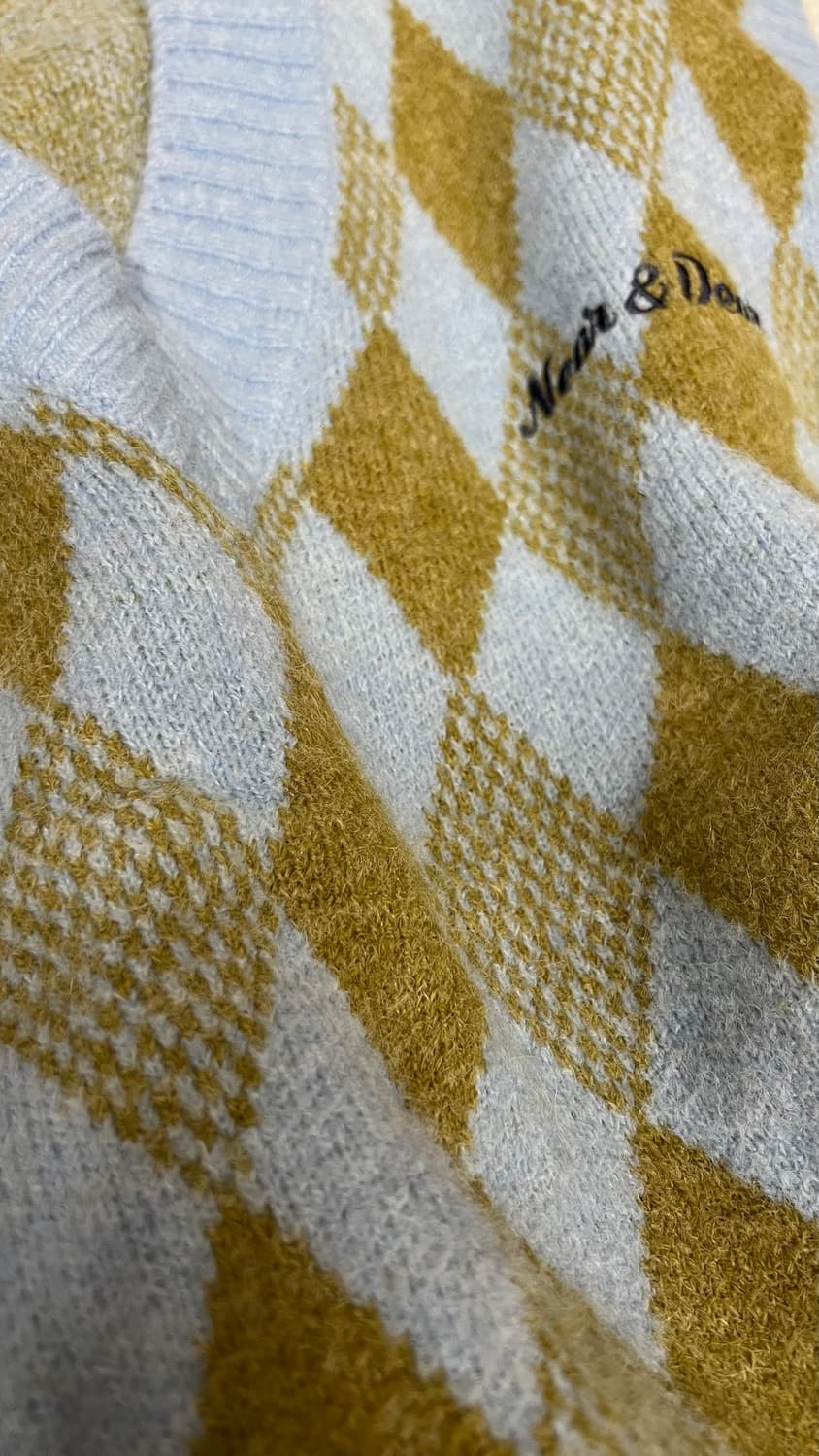 near&dear Diamond knit vest & shorts set 상품이미지6