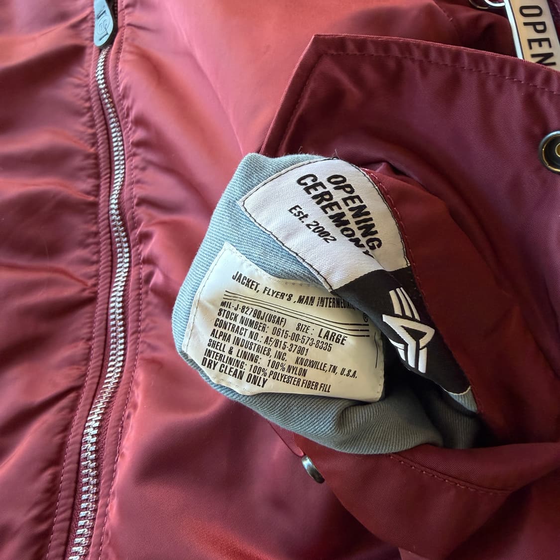 알파 인더스트리 x 오프닝 세레모니 플라이트 자켓 상품이미지7