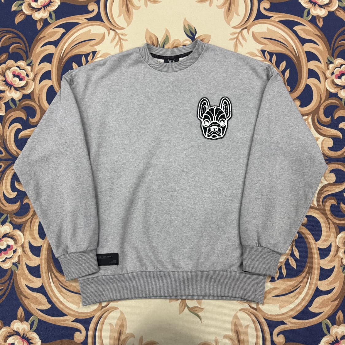 (M)라이프워크 Lifework 엠브로이드 로고 맨투맨(그레이) 상품이미지1