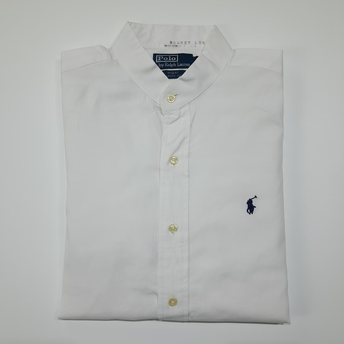 CL628 XL 폴로 90s 홍콩판 차이나 칼라 화이트 셔츠 남방 상품이미지7