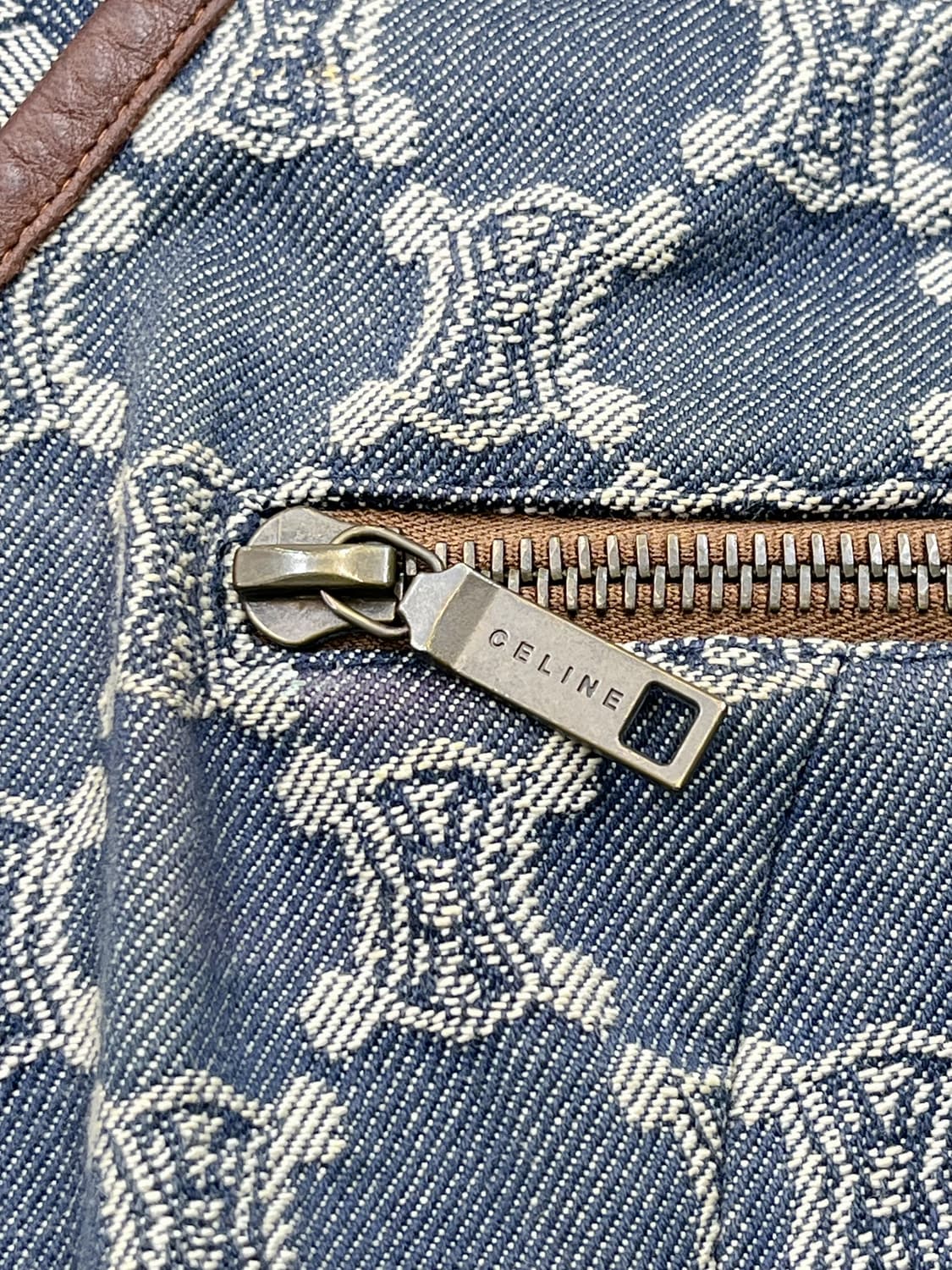 셀린느 트리옹프 레더 데님 베스트 상품이미지5