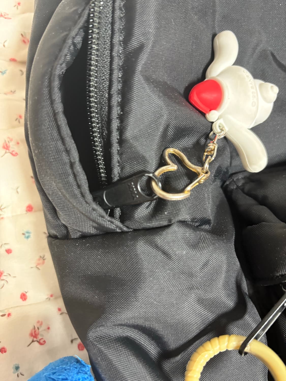 포터 x 꼼데가르송 백팩 라지 블랙 상품이미지4