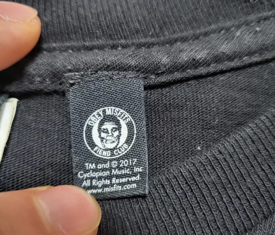 (L) obey x misfits 밴드티셔츠 미스핏츠 빈티지반팔 락티 상품이미지5